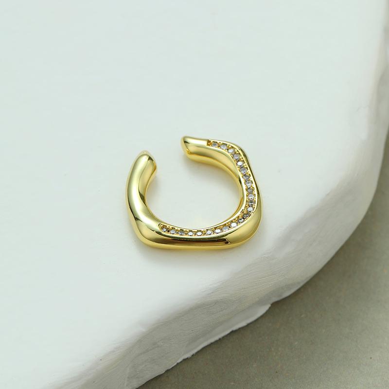 LEMOMO 【片耳用】イヤーカフ イヤーカフス イヤカフ イヤリング 金属アレルギー対応 18K 大人 かわいい ジュエリー ゴールド シルバー  韓国 |  | 02
