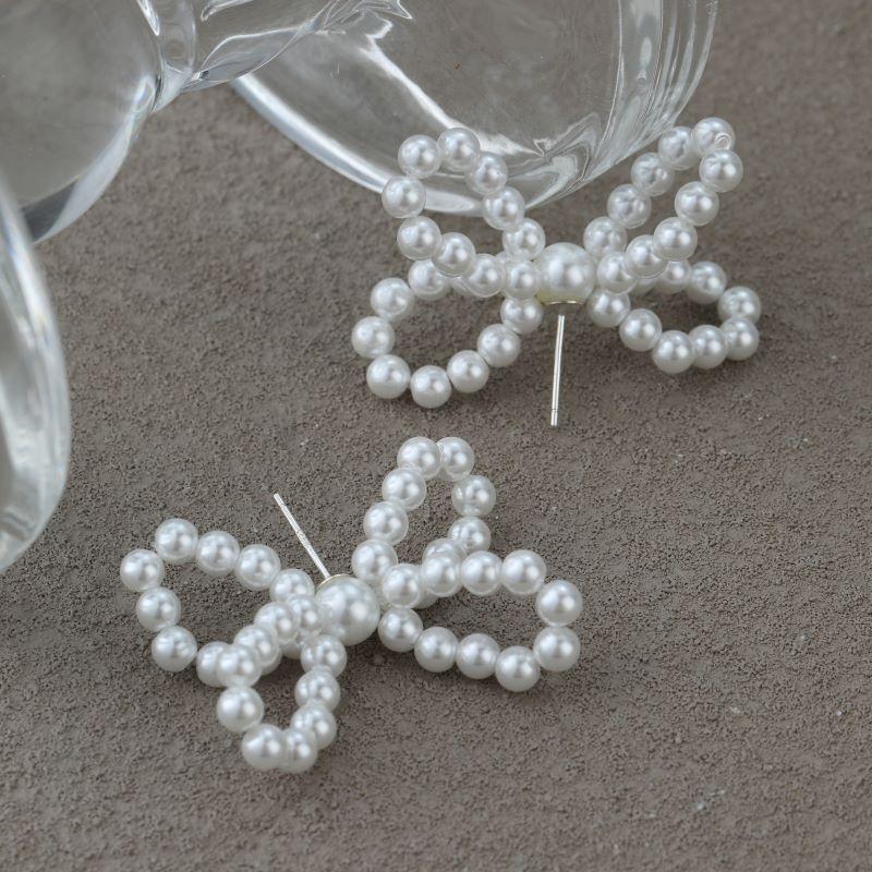 LEMOMO ピアス パール リボン シルバー925　金属アレルギー対応 |  | 07