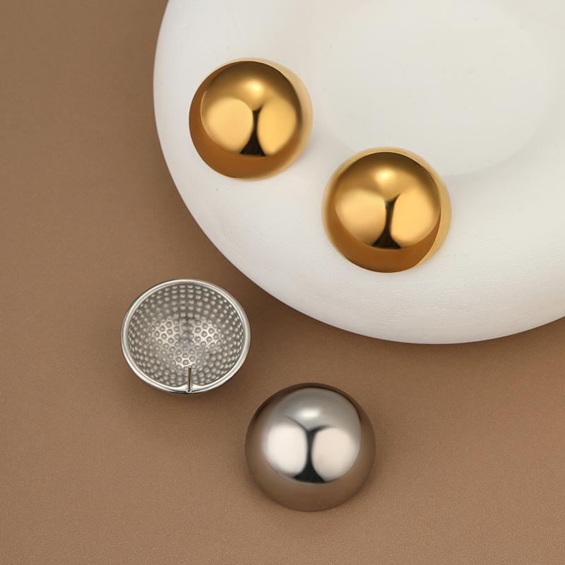 LEMOMO ピアス 金属アレルギー ステンレス メタルボール 大振り 丸玉 シンプル ニッケルフリー おしゃれ レディース インスタ 韓国 人気 トレンド 大人 |  | 04