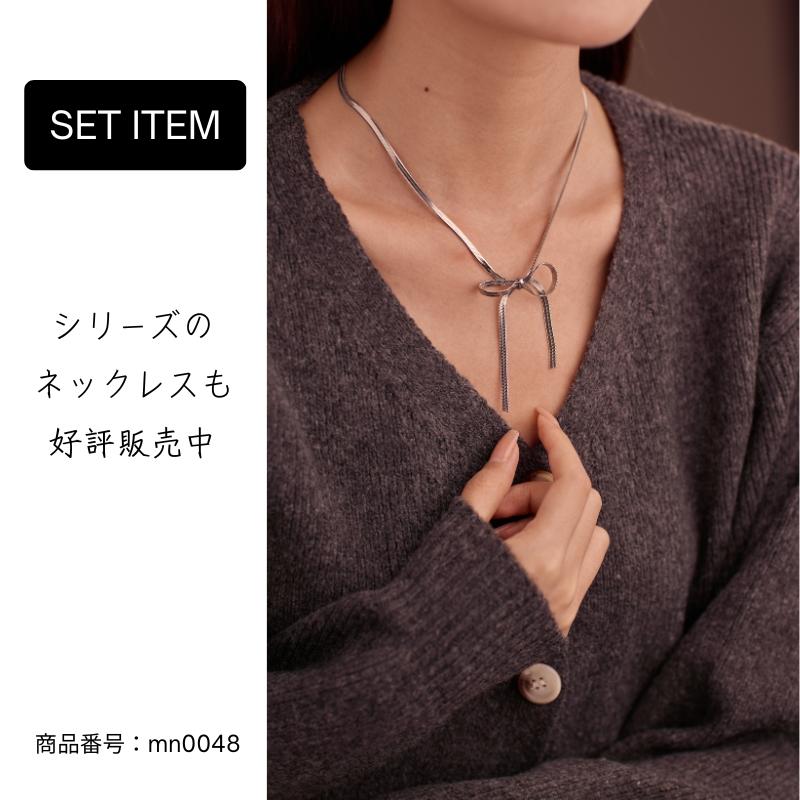 LEMOMO ピアスリボン ロング 揺れる 結び 金属アレルギー ニッケルフリー おしゃれ レディース インスタ 韓国 人気 トレンド 大人 |  | 11