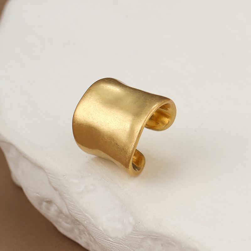 LEMOMO 【片耳用】イヤーカフ シンプル 艶消し マット レイヤード イヤーカフス イヤカフ イヤリング 金属アレルギー 18K ジュエリー ゴールド シルバー |  | 02