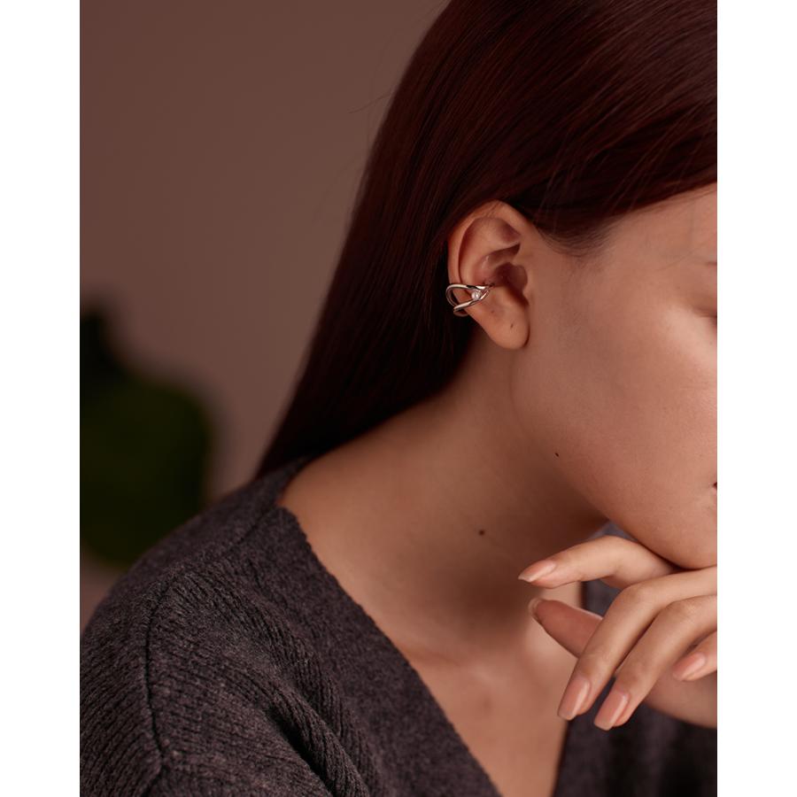 LEMOMO 【片耳用】イヤーカフ パール レイヤード イヤーカフス イヤカフ イヤリング 金属アレルギー対応 18K かわいい ジュエリー ゴールド シルバー 韓国 |  | 07