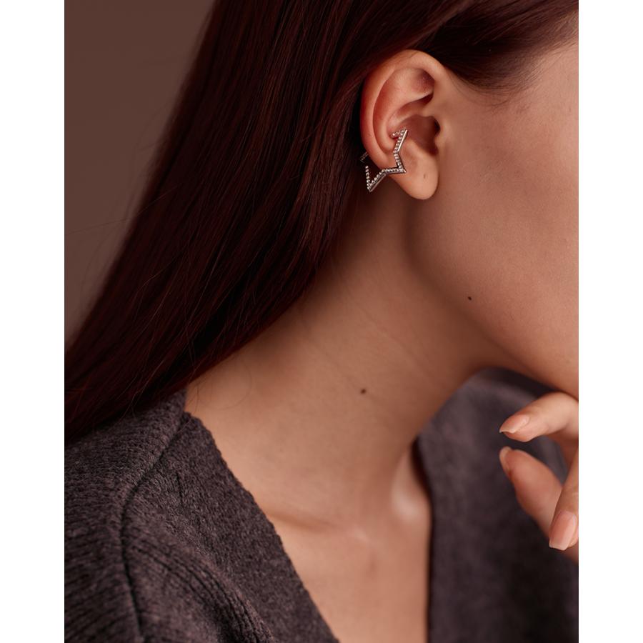 LEMOMO 【片耳用】イヤーカフ スター 星 イヤリング 金属アレルギー対応 18K 大人 かわいい ゴールド シルバーおしゃれ レディース インスタ 韓国 人気 トレンド |  | 11