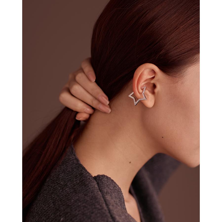 LEMOMO 【片耳用】イヤーカフ スター 星 イヤリング 金属アレルギー対応 18K 大人 かわいい ゴールド シルバーおしゃれ レディース インスタ 韓国 人気 トレンド |  | 12