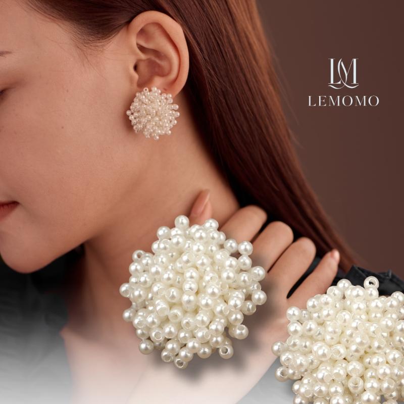 LEMOMO ピアス パール つぶつぶ シルバー925　金属アレルギー対応 | 