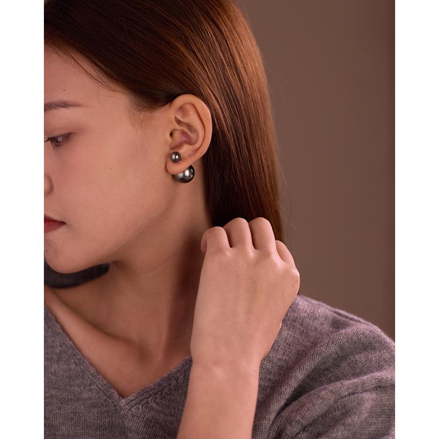 LEMOMO ピアス パール バックキャッチ ダブルパール グレーパール ブラックパール 一粒 8mm フォーマル 入園式 卒園式 結婚式 シルバー925 金属アレルギー |  | 12