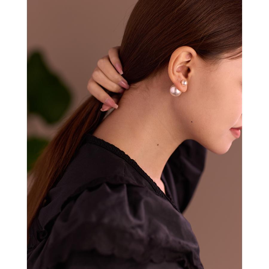 LEMOMO ピアス パール バックキャッチ ダブルパール グレーパール ブラックパール 一粒 8mm フォーマル 入園式 卒園式 結婚式 シルバー925 金属アレルギー |  | 06