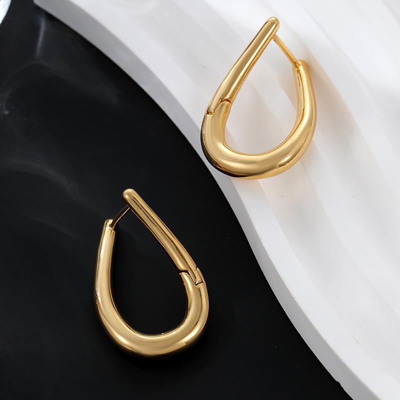 LEMOMO ピアス フープ 金属アレルギー 雫 ドロップ ひねり ワンタッチ キャッチレス ニッケルフリー おしゃれ レディース インスタ 韓国 人気 トレンド |  | 03