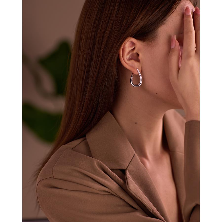 LEMOMO ピアス フープ 金属アレルギー 雫 ドロップ ひねり ワンタッチ キャッチレス ニッケルフリー おしゃれ レディース インスタ 韓国 人気 トレンド |  | 05