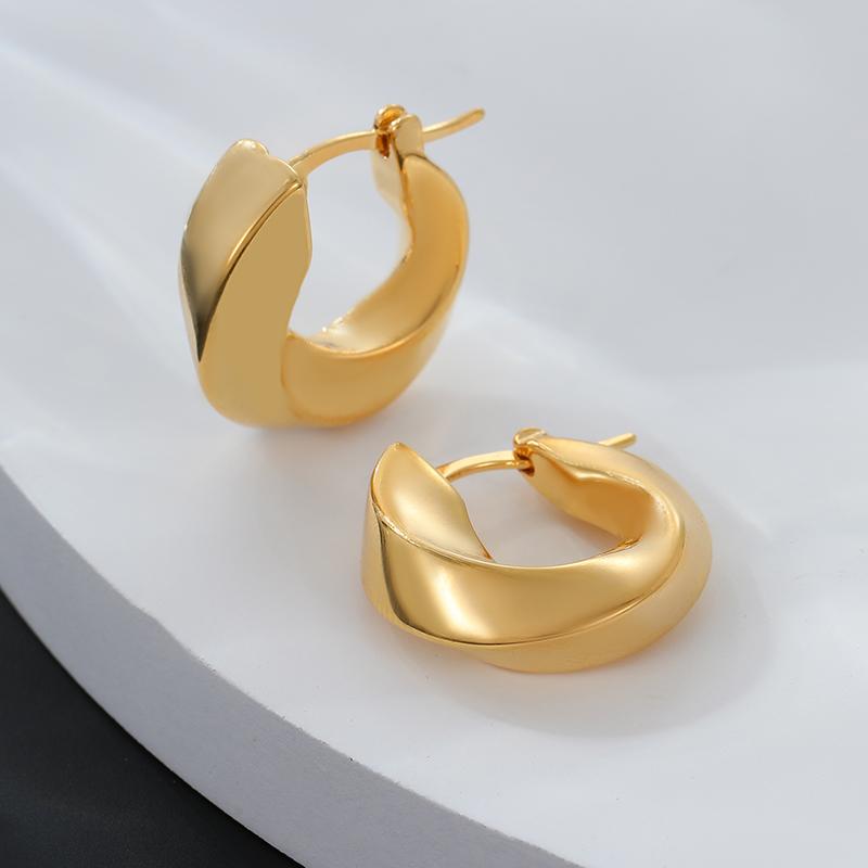LEMOMO ピアス フープ 金属アレルギー ひねり ウェーブ くるくる ワンタッチ キャッチレス ニッケルフリー おしゃれ レディース インスタ 韓国 人気 |  | 02
