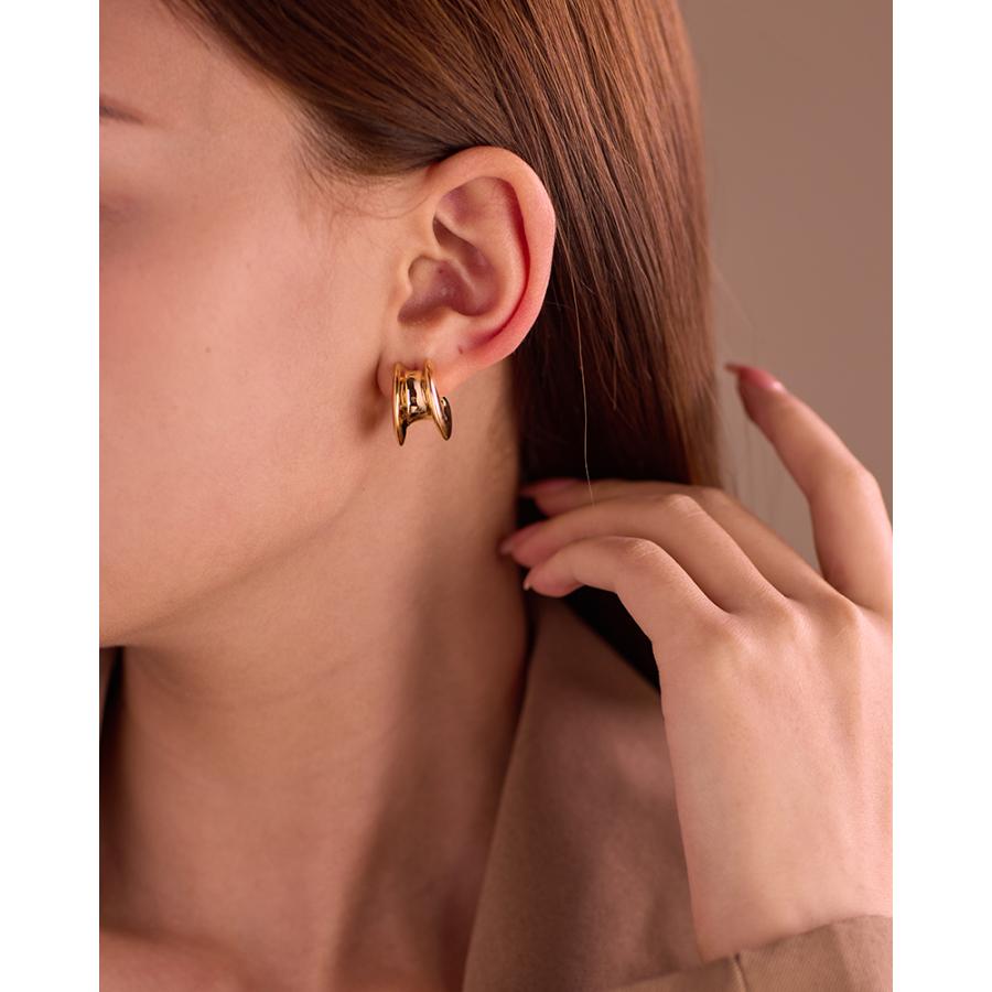 LEMOMO ピアス 存在感 フープ 大ぶり 金属アレルギー キャッチレス ニッケルフリー おしゃれ レディース インスタ 韓国 人気 トレンド 大人 |  | 11