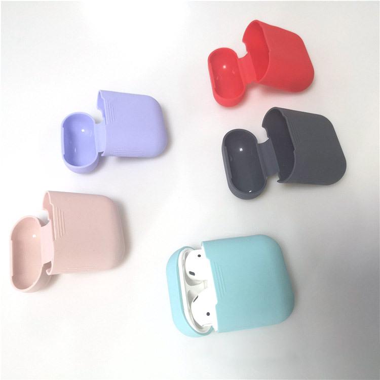 AirPods用シリコンケース AirPodsケース AirPodsカバー カラビナ付き