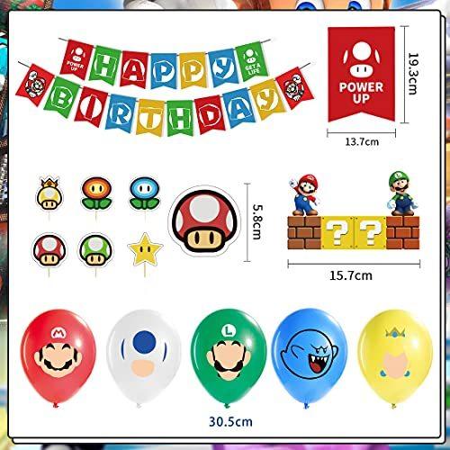 日本初の キャラクター ゲーム 飾り付け 誕生日 マリオ Haftss ハッピーバースデー 飾り バースデー 風船 誕生日 子供の日プレゼント 誕生日 バルーン 室内装飾 Www We Job Com