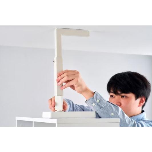 ［※お得な8セット（計16本）※］ 地震対策品 アイリスオーヤマ 2本1セット 家具転倒防止耐震バー 突っ張りタイプ Mサイズ KTTB-M ホワイト 8セット 計16本の画像