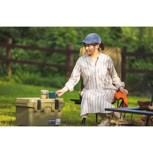 クーラーボックス レジャー用品 IRIS OHYAMA アイリスオーヤマ フラット天板 長時間保冷タイプ 大容量 コンパクト HUGEL クーラーボックス 20L TC-20 全2色の画像