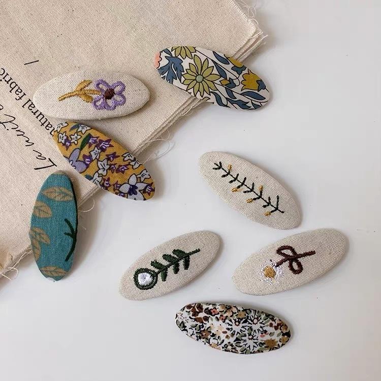 刺繍 ヘアピン 2本セット ヘアアクセサリー ヘアクリップ キッズ 女の子 髪飾り 髪留め パッチン留め 花刺繍 プレゼント Mg Le Murmure 通販 Yahoo ショッピング