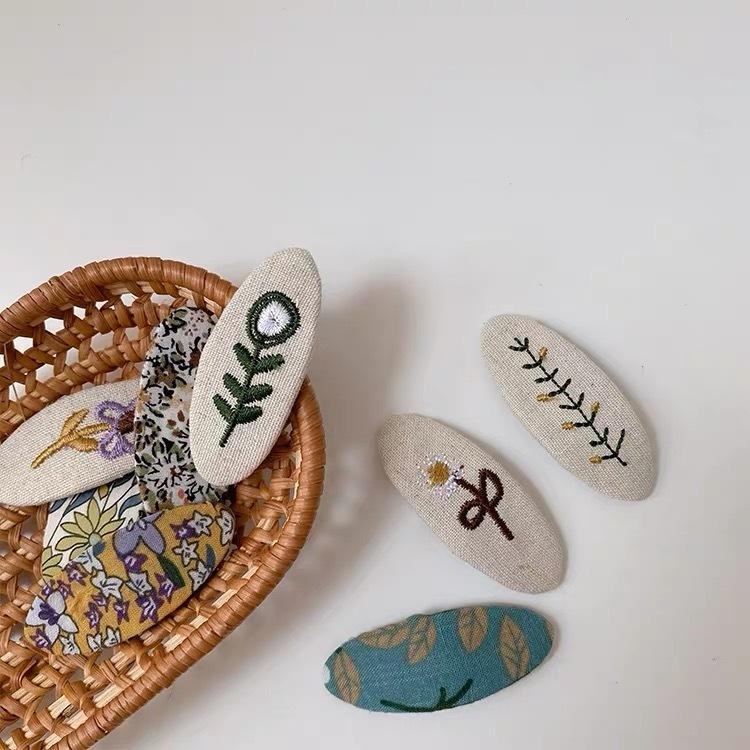 刺繍 ヘアピン 2本セット ヘアアクセサリー ヘアクリップ キッズ 女の子 髪飾り 髪留め パッチン留め 花刺繍 プレゼント Mg Le Murmure 通販 Yahoo ショッピング