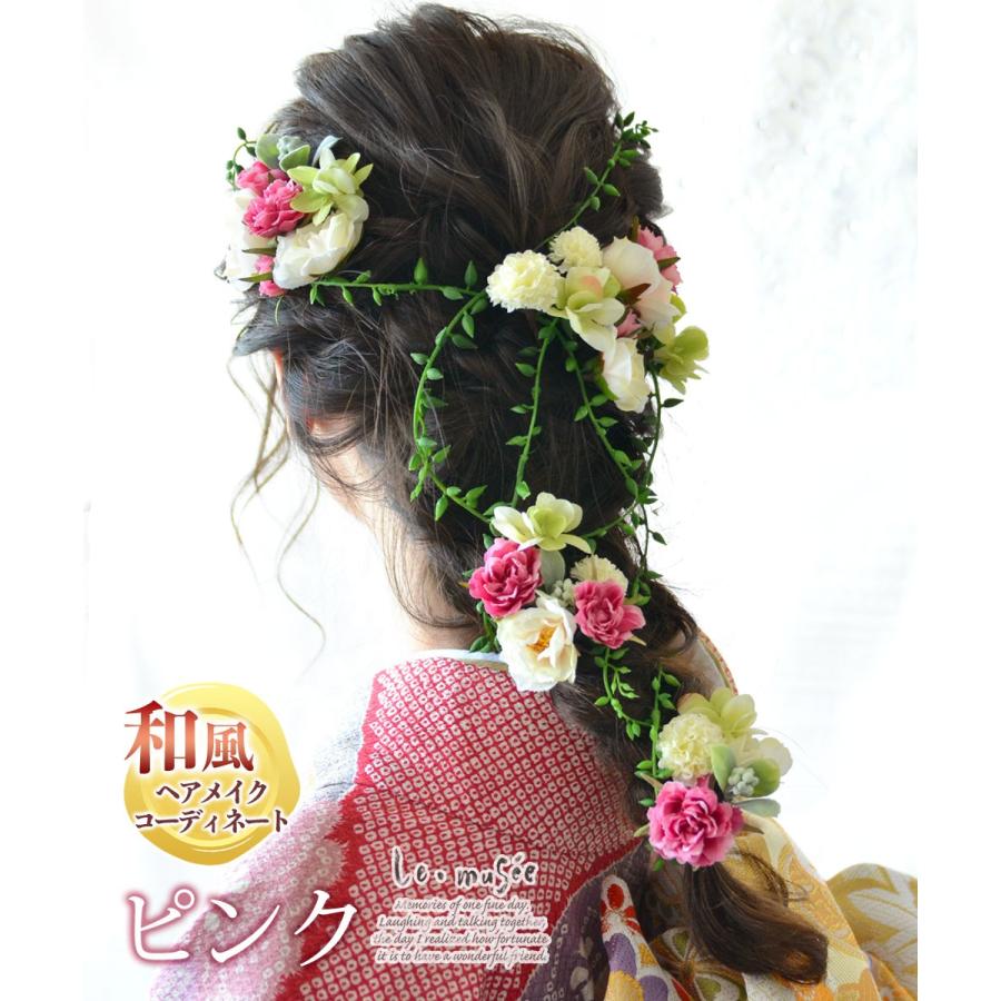 ヘッドドレス ウェディング 髪飾り 花 小花 ナチュラル ヘアアクセサリー ブライダル 結婚式 成人式 袴 振袖 人気 造花 フルールガーデン ウエディング専門店 ミュゼ 通販 Yahoo ショッピング
