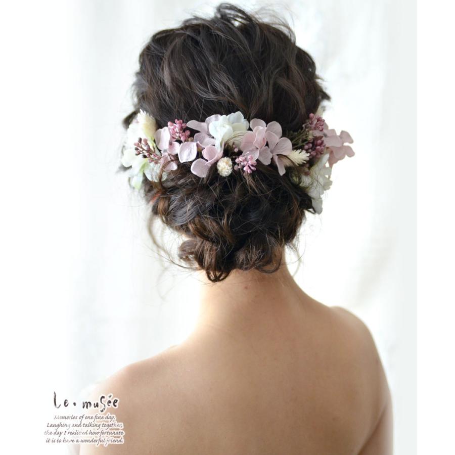 ヘッドドレス ウェディング 髪飾り 花 人気 ヘアアクセサリー ブライダル 結婚式 造花 デルフィニュームとアジサイデルフィニュームとアジサイ ウエディング専門店 ミュゼ 通販 Yahoo ショッピング