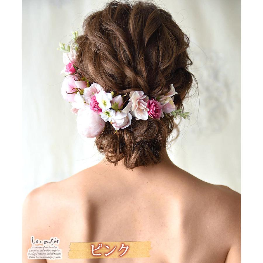ヘッドドレス 花 ウェディング 髪飾り 和装 ジュディ 全4色 ウエディング専門店 ミュゼ 通販 Yahoo ショッピング