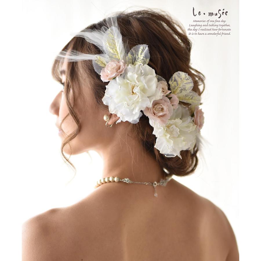 ヘッドドレス 花 ウェディング パウダーフラワー ウエディング専門店 ミュゼ 通販 Yahoo ショッピング