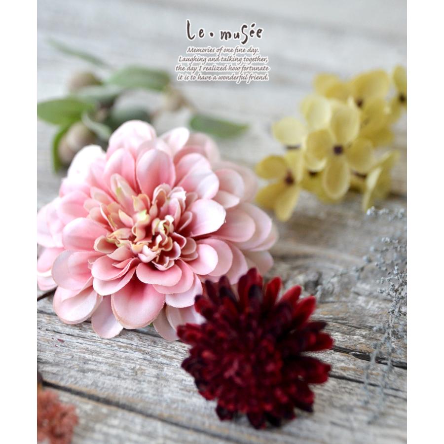 成人式 ヘッドドレス 花 髪飾り 和装 ウェディング 袴 振袖 卒業式 結婚式 浴衣 セット ブライダル 海外挙式 前撮り 造花 ドライフラワー テイスト リシェ |  | 03