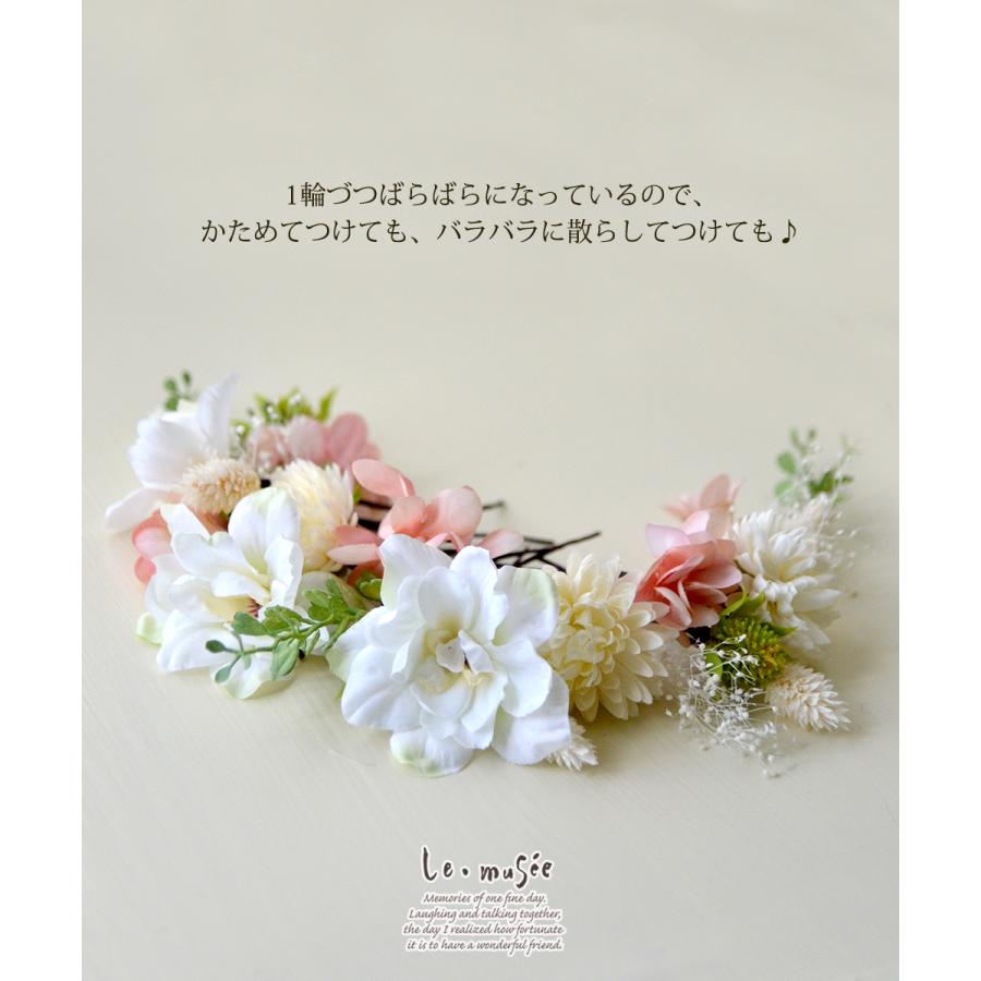 ドライフラワー テイスト ヘッドドレス 髪飾り 花 ウェディング ルネ ウエディング専門店 ミュゼ 通販 Yahoo ショッピング