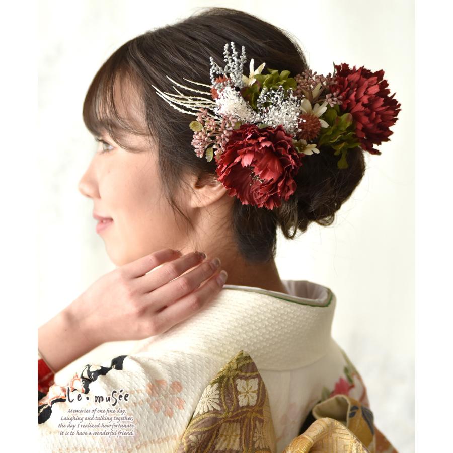 ドライフラワー テイスト ヘッドドレス 髪飾り 花 ウェディング アンティークガーベラ ルナ ウエディング専門店 ミュゼ 通販 Yahoo ショッピング