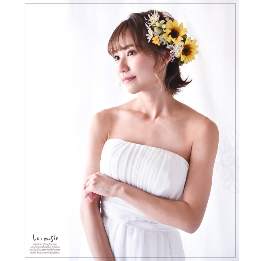 成人式 髪飾り 和装 ヘッドドレス 花 袴 振袖 卒業式 ひまわり