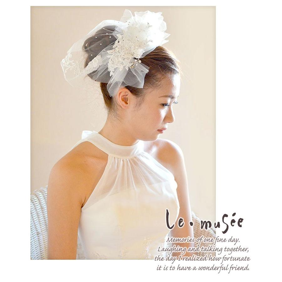ヘッドドレス 髪飾り カチューシャ チュール ヘアアクセサリー 結婚式 ウェディング ウエディング ブライダル 花嫁 おしゃれ カラードレス ウエディング専門店 ミュゼ 通販 Yahoo ショッピング