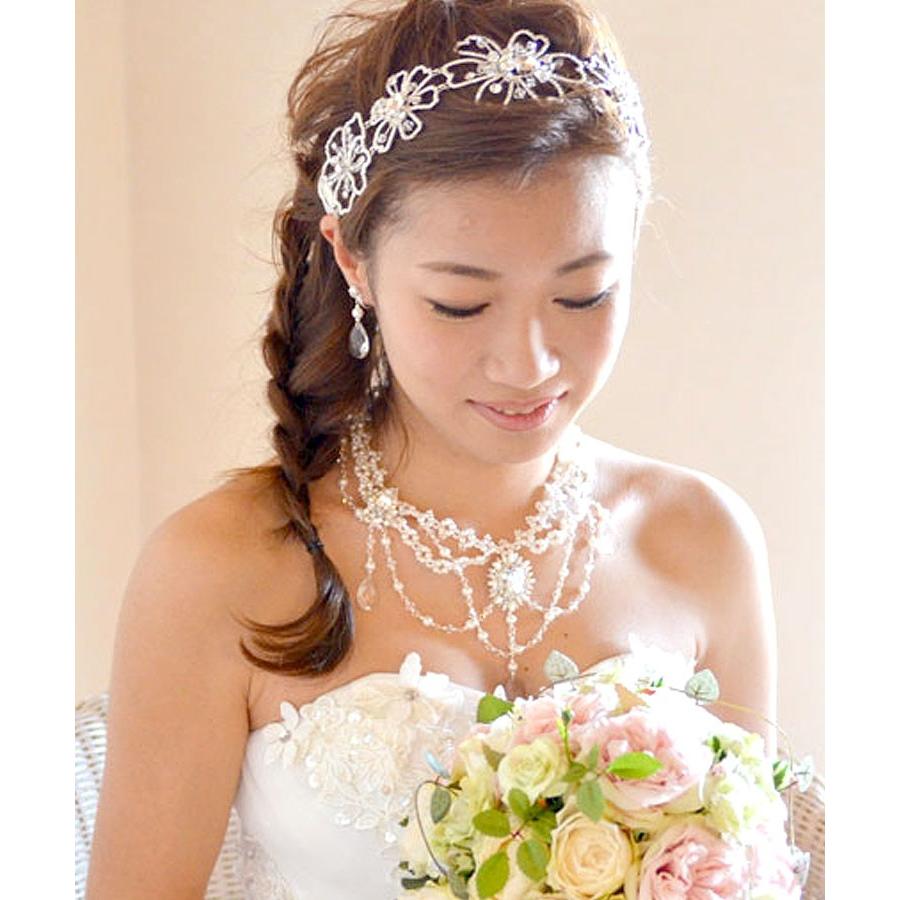 カチューシャ ウェディング ヘッドドレス ヘアアクセサリー 髪飾り リボンカチューシャ 花嫁 結婚式 ブライダル フラワーズ ウエディング専門店 ミュゼ 通販 Yahoo ショッピング
