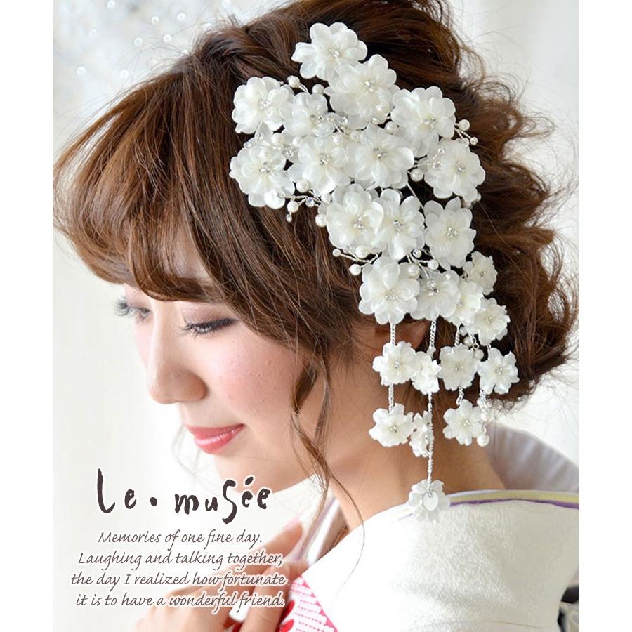 ヘッドドレス 髪飾り サクラ ヘアアクセサリー 結婚式 ウェディング ウエディング ブライダル 花嫁 おしゃれ カラードレス ウエディング専門店 ミュゼ 通販 Yahoo ショッピング