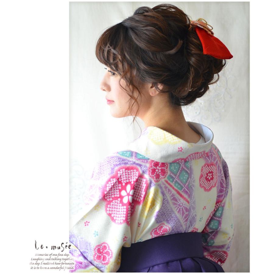 成人式 髪飾り 卒業式 ヘッドドレス リボン ちりめん 袴 和装 振袖 金襴 2トーン ツートンカラー 和風 全4色 送料無料 |  | 10