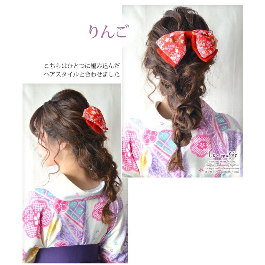袴 卒業式 髪飾り 和風リボン ちりめん 送料無料 ウエディング専門店 ミュゼ 通販 Yahoo ショッピング