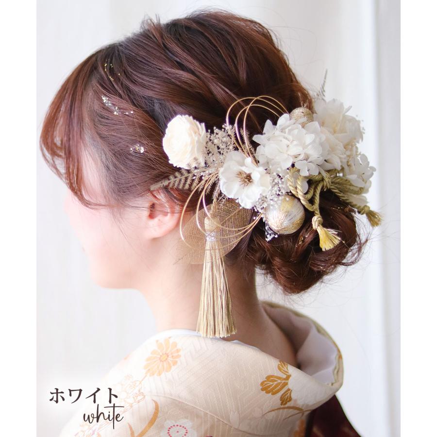 髪飾り 成人式 和装 花 水引 袴 卒業式 ヘッドドレス