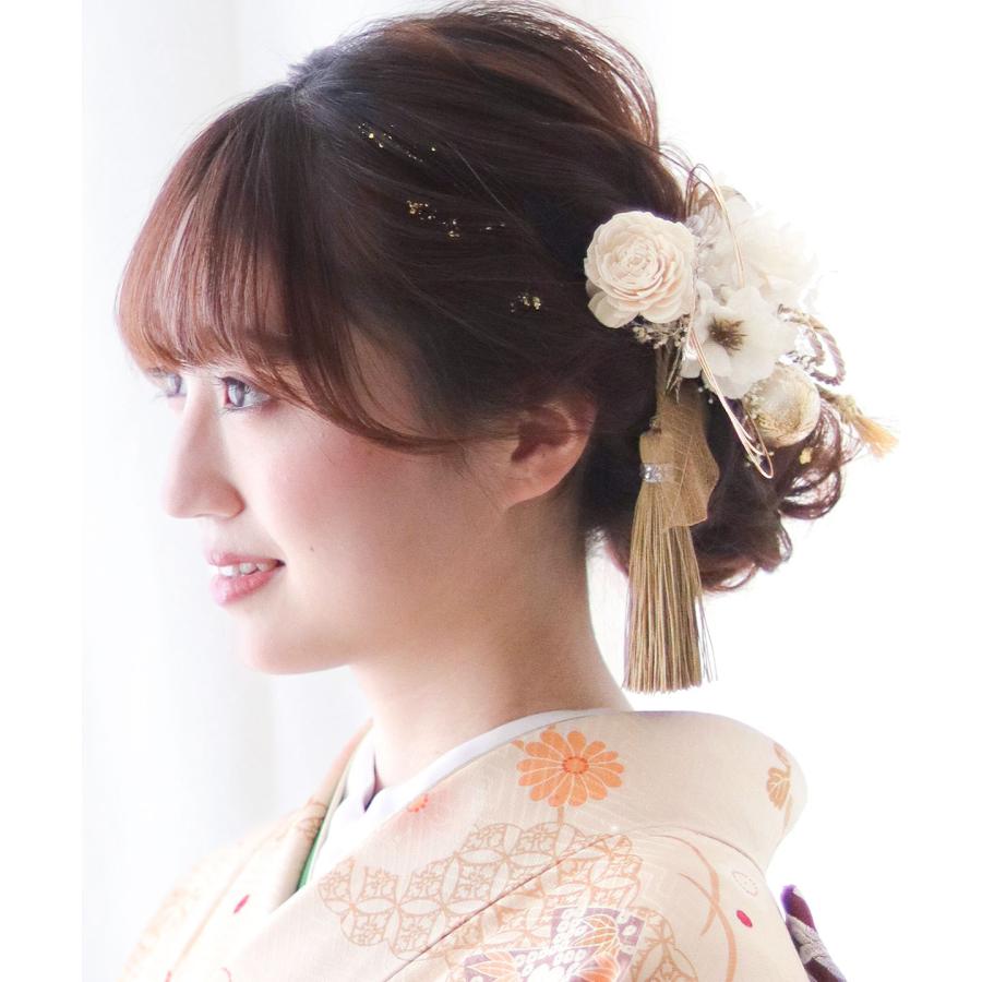 髪飾り 成人式 和装 花 水引 袴 卒業式 ヘッドドレス ウェディング