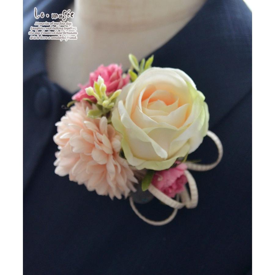 コサージュ 入学 入園式 親 卒業式 結婚式 おしゃれ フォーマル 卒園式 発表会 親族 およばれ スィートピンク |  | 02