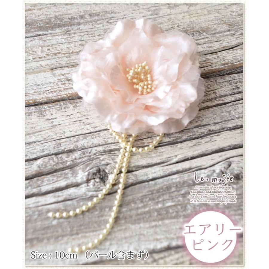 コサージュ 入学 入園式 親 卒業式 結婚式 おしゃれ フォーマル パール 親族 卒園式 エアリー ピンク ブルー 全2色 |  | 03