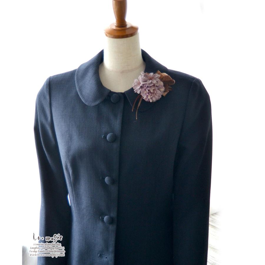 コサージュ 入学 入園式 親 卒業式 結婚式 おしゃれ フォーマル 親族 卒園式 ショコラパープル くすみカラー リボン |  | 02