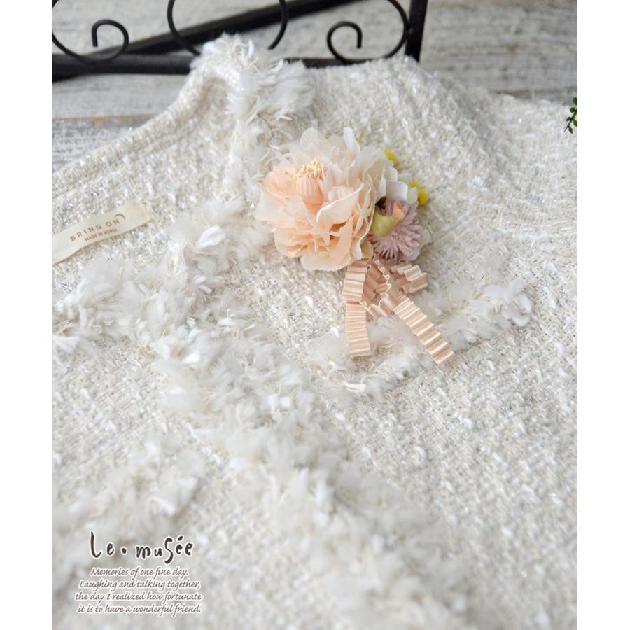 コサージュ 入学 入園式 親 卒業式 結婚式 おしゃれ フォーマル 親族 卒園式 リボン ピーチベージュスプリング ピンク |  | 05