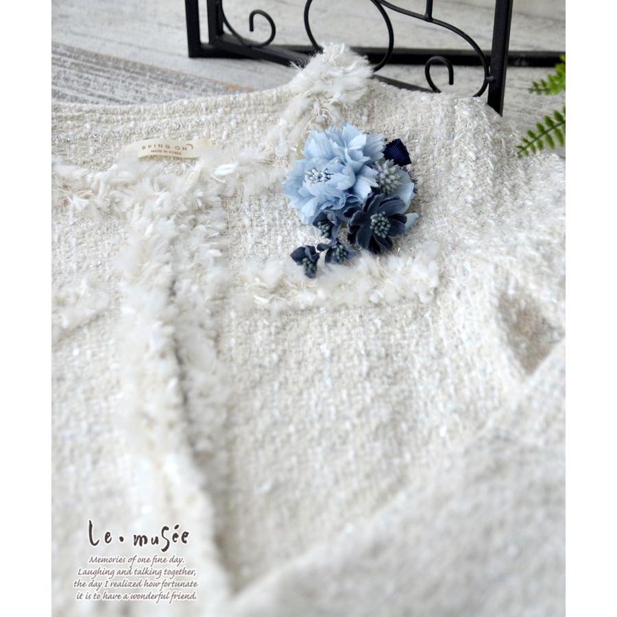 コサージュ 入学 入園式 親 卒業式 結婚式 おしゃれ フォーマル 親族 卒園式 リボン グレイッシュフラワーズ 青 |  | 06