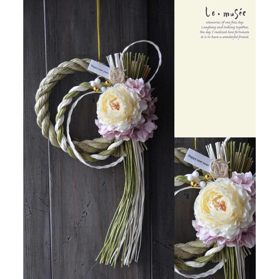 モダン しめ縄 シャビーあじさい おしゃれ 正月 正月飾り モダン しめ飾り 洋風 しめ縄飾り お正月 インテリア ウエディング専門店 ミュゼ 通販 Yahoo ショッピング