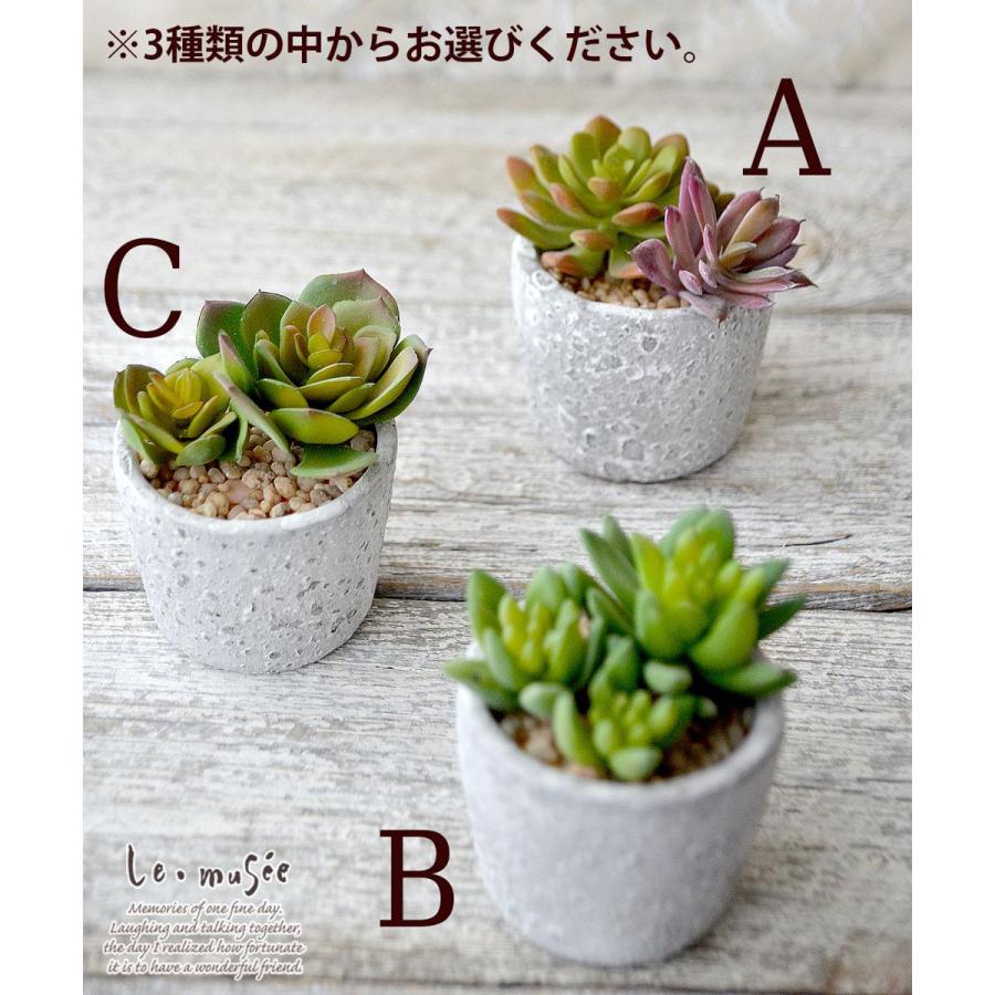 観葉植物 フェイクグリーン 多肉植物 卓上 ミニポット 鉢 おしゃれ インテリア ギフト プレゼント 造花 全3種類 |  | 04