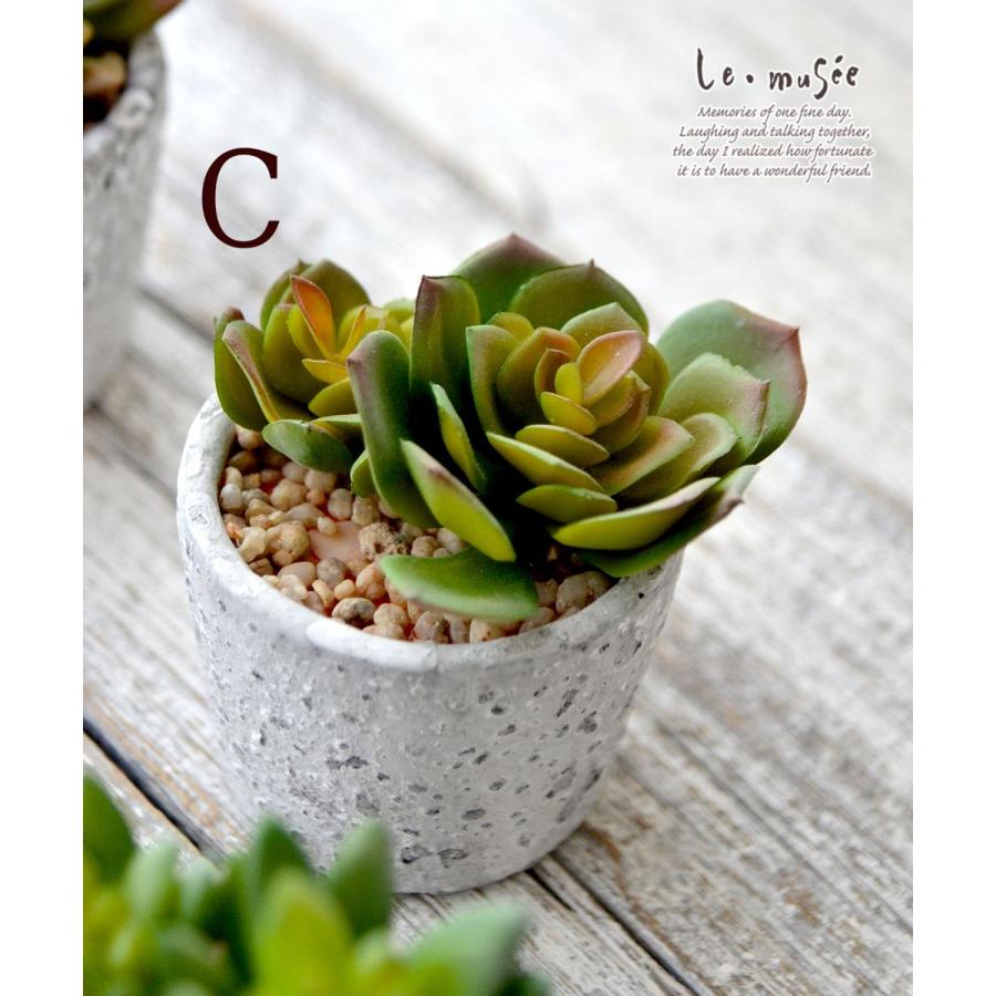 観葉植物 フェイクグリーン 多肉植物 卓上 ミニポット 鉢 おしゃれ インテリア ギフト プレゼント 造花 全3種類 |  | 07