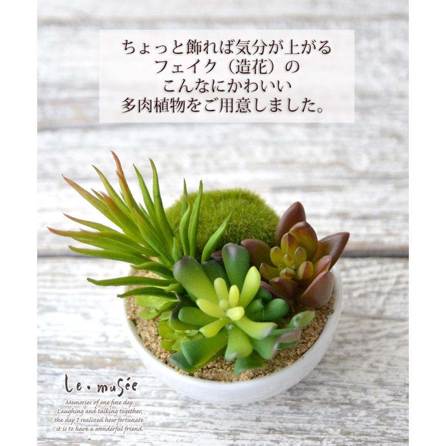 観葉植物 フェイクグリーン 多肉植物 寄植え セダム 卓上 ミニ
