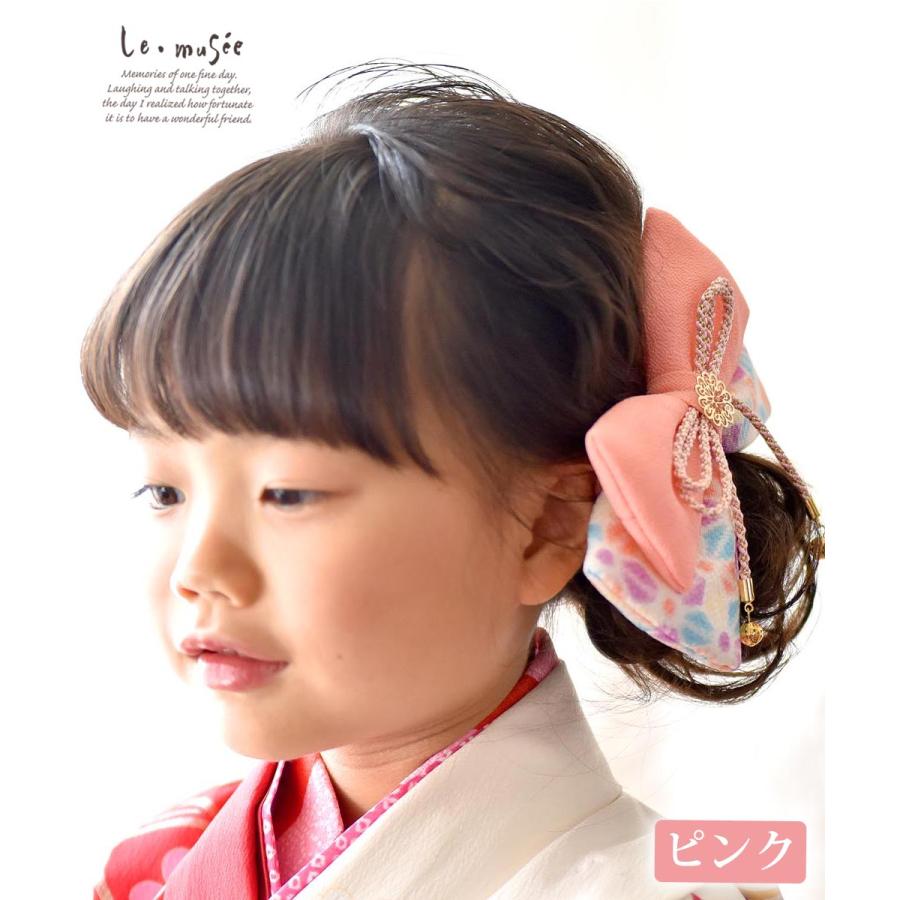 七五三 髪飾り 753 ふっくらリボン パステル 全3色 | リボン ヘッド