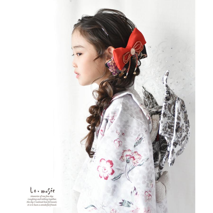 七五三 髪飾り リボン ちりめん 和装 3歳 7歳 袴 卒業式 卒園 子供