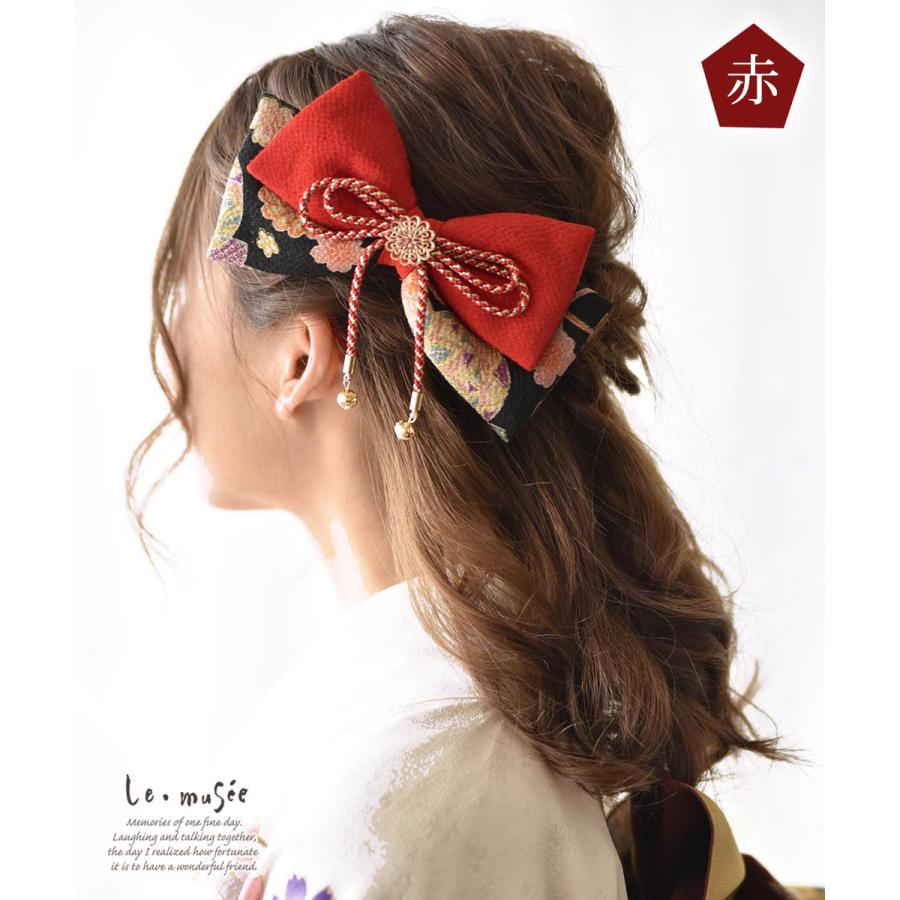 袴 髪飾り リボン ふっくらリボン 古典モダン 全2色 卒業式 卒園式 大学生 小学生 中学生 ウエディング専門店 ミュゼ 通販 Yahoo ショッピング