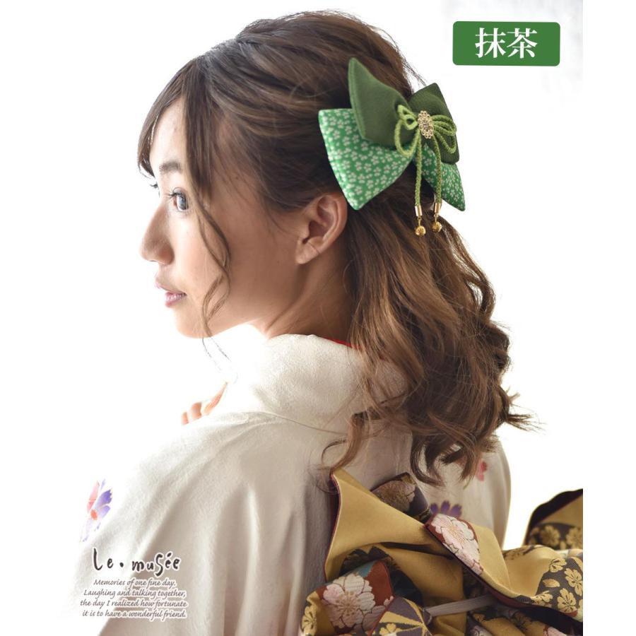 袴 髪飾り リボン ふっくらリボン 大正ロマン 全3色 卒業式 卒園式 大学生 小学生 中学生 ウエディング専門店 ミュゼ 通販 Yahoo ショッピング