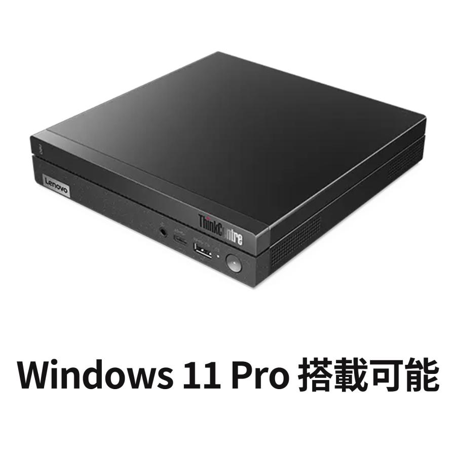 ★1 Lenovo デスクトップパソコン ThinkCentre neo 50q Tiny Gen 4：Core i5-13420H搭載 16GBメモリー 512GB SSD Officeなし Windows11 Pro ブラック｜lenovo｜02